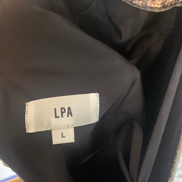 LPA Sequin Leopard Print Tie Open Back Top - Picture 5 of 5